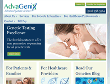 Tablet Screenshot of advagenix.com